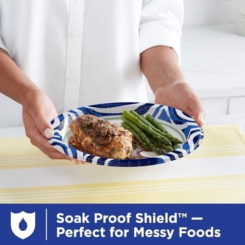 Dixie Ultra Large Paper Plates, 10 Inch, Heavy Duty Disposable Plates