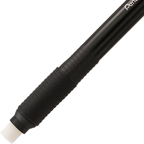 Pentel Clic Retractable Eraser with Grip, Assorted Barrel Colors (ZE21BP3M) (Pack of 3)
