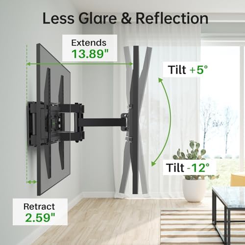 USX MOUNT Full Motion TV Wall Mount for Most 32-70 inch TVs up to 99 lbs