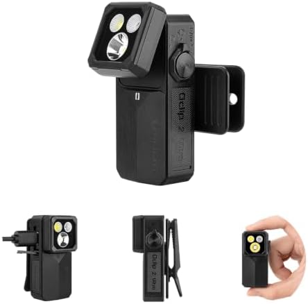 OLIGHT Oclip 2 Ultra EDC Rechargeable Flashlight Clip Light, Onyx Black