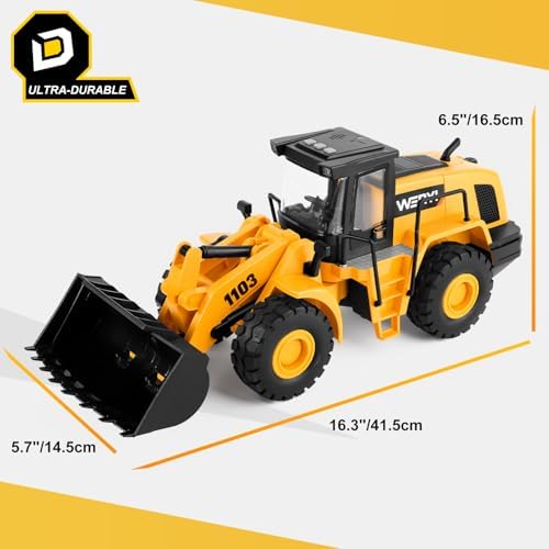 16" Bulldozer Toy, 1:10 Scale Classics Bulldozer, 16" Front Loader