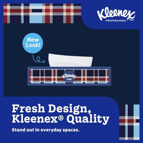 Kleenex Professional Facial Tissue, Bulk, 12 Boxes x 125 Tissues (03076)