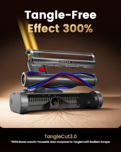 Cordless Vacuum Cleaner, 580W 50Kpa Powerful Stick Vacuum with 65 Mins Runtime