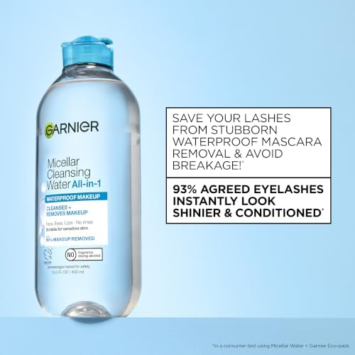 Garnier SkinActive Micellar Water For Waterproof Makeup, Facial Cleanser & Makeup Remover