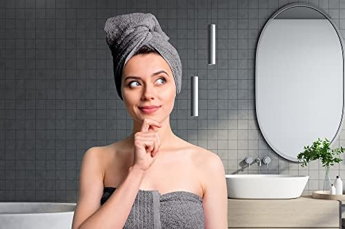 Tens Towels 4 Piece Extra Large Bath Towels 30 x 60 Inches, Dark Grey