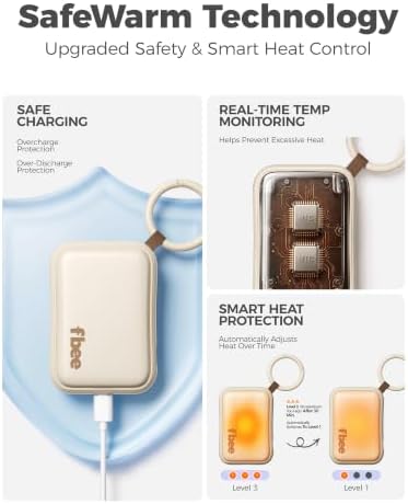 Rechargeable Hand Warmers 2 Pack with Keychain, Gift for Women