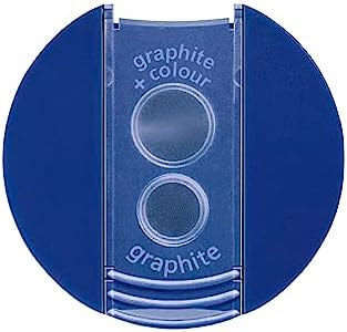 STAEDTLER Double-Hole Tub Pencil Sharpener: Dual Size Manual Sharpener for Standard
