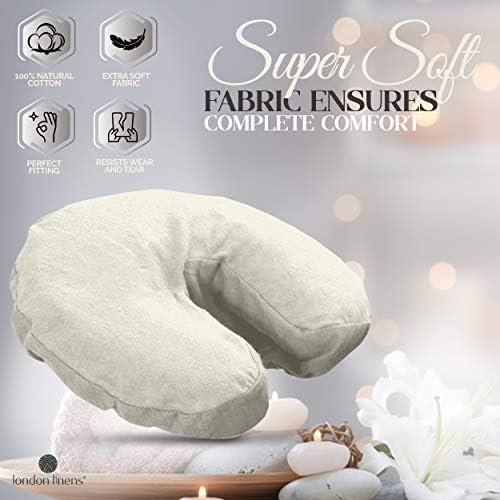 Pack of 10, Premium Extra Thick 100% Cotton Flannel Massage Tables Face Cradle Covers