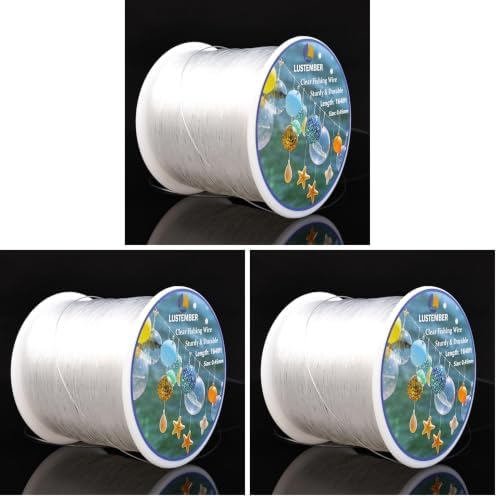 Fishing Wire, 1640 ft Clear Fishing Line, Strong Invisible String for Hanging Decorations