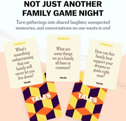TALES 150 Conversation Cards, Family Edition, Create Meaningful Connections