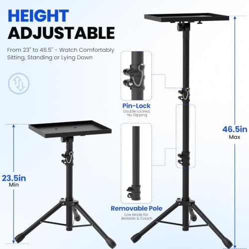 Projector Stand Tripod Laptop Stands Height Adjustable