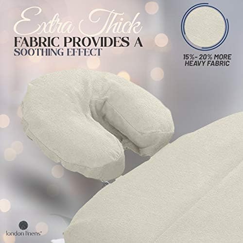 Pack of 10, Premium Extra Thick 100% Cotton Flannel Massage Tables Face Cradle Covers