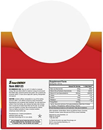 5-hour ENERGY Shot, Regular Strength Pomegranate, 1.93 Ounce, 24 Count