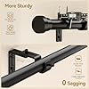 YaFex Curtain Rods 32-144 Inch, Heavy Duty 1 Inch Adjustable Curtain Rod for - yafex curtain rod installation