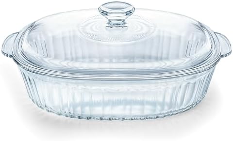 Luvan 2.8L/3Qt Glass Casserole Dish with Lid