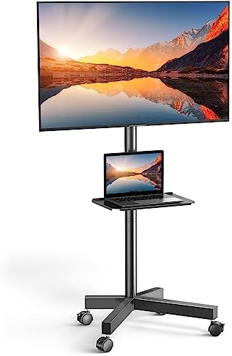 PERLESMITH Rolling TV Stand on Wheels for 23-65 Inch TVs