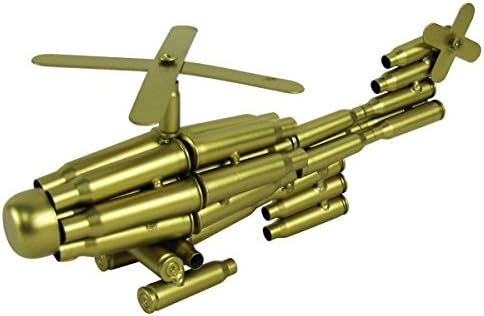 HSKLOCK Bullet Shell Casing Shaped Helicopter Military Gift Chopper Gun Casings Shells