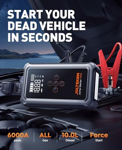 Car Battery Jump Starter with Air Compressor 6000A 150PSI