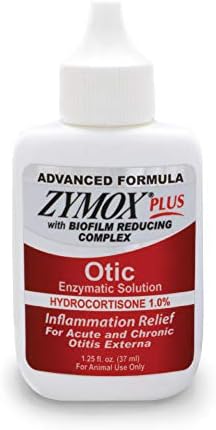 Zymox Advanced Formula Otic Plus Enzymatic Ear Solution for Dogs and Cats