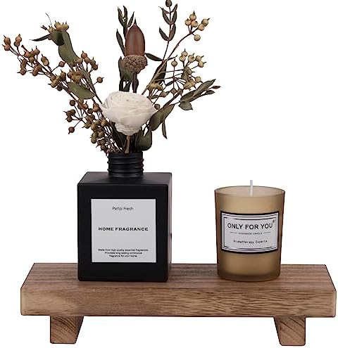Wood Bathroom Tray Farmhouse Decor Kitchen Soap Holder, 8.7"x3.6" Brown