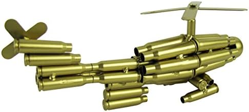 HSKLOCK Bullet Shell Casing Shaped Helicopter Military Gift Chopper Gun Casings Shells