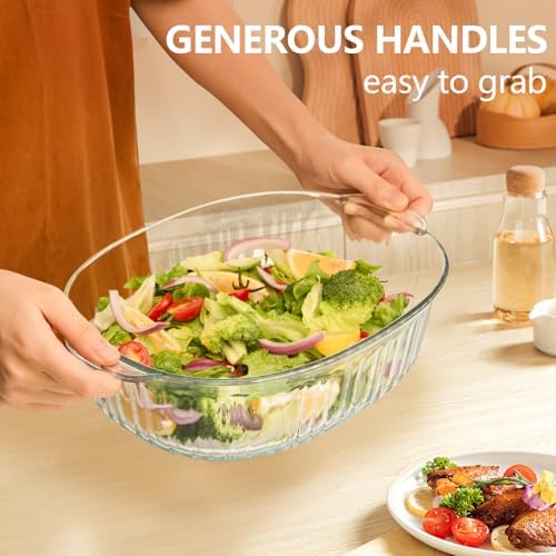 Luvan 2.8L/3Qt Glass Casserole Dish with Lid
