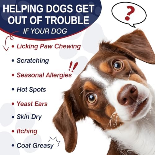 Dog Allergy Chews 200 Treats, Dog Allergy and Itching Skin Relief Bites Immune Support