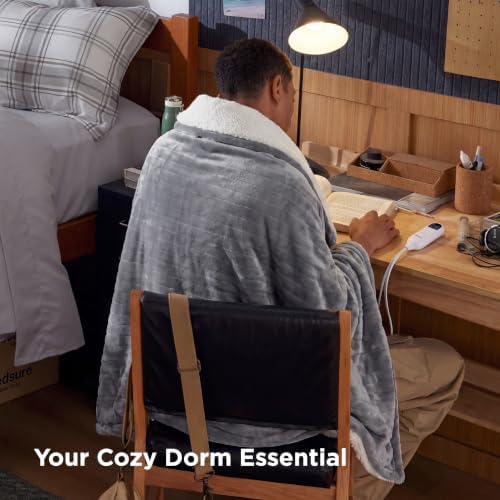 Bedsure Heated Blanket Throw Blanket with Preheat Function