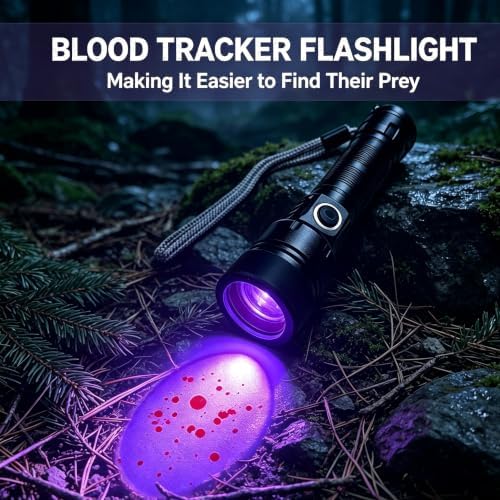 Blood Tracker Flashlight for Deer Hunting, Special Filter Blood Tracking Light