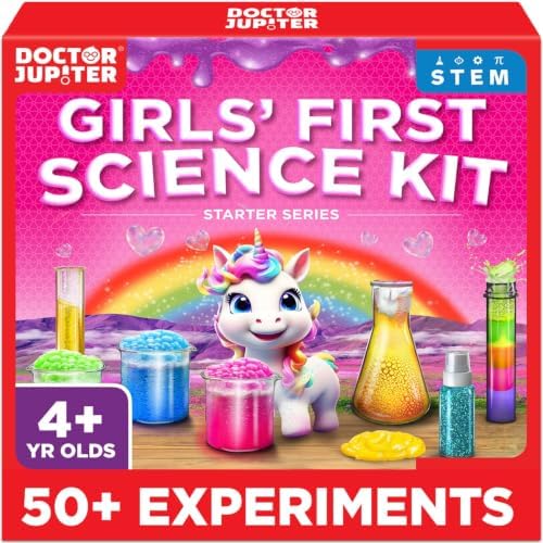 Doctor Jupiter Girls' First Science Experiments Kit for Kids Ages 4+