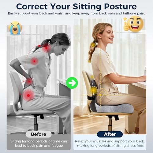 Truck Driver Seat Cushion, Office Chair Cushions for Pressure Relief