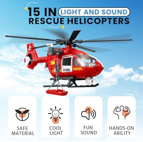Kids Toys for 3 4 5 6 7 Years Old Boys, Large Helicopter Toy