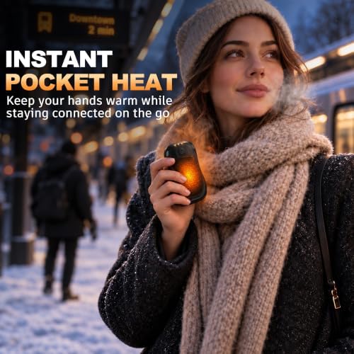 Hand Warmers Rechargeable 2 Pack, MKG Electric Hand Warmer, 24Hrs Long Lasting