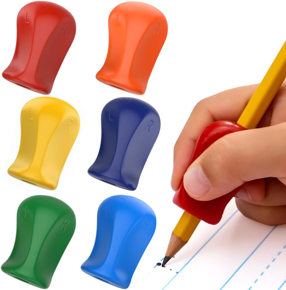 The Pencil Grip Original Pencil Grippers 6 Pcs, Improves Kids Handwriting