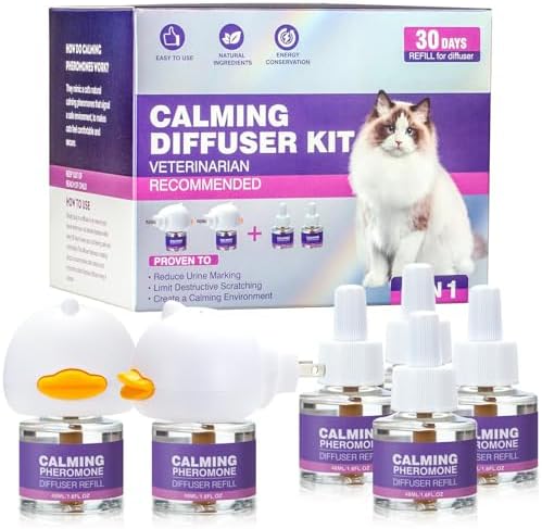 Tcllka Cat Calming Pheromone Diffuser Effectively Relieve Anxiety Stress Cat Calming
