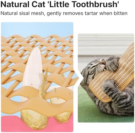 Potaroma Cat Toys Pack of 2 with 6000mg A+ Organic Catnip, Sisal Material