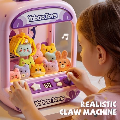 Mini Claw Machine for Kids,Unicorns Arcade Machine with 60-Second Countdown