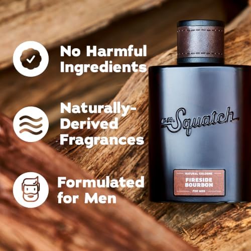 Dr. Squatch Natural Cologne for Men, Fireside Bourbon Men's Cologne (1.7oz)