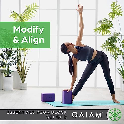 Gaiam Yoga Block - Supportive Latex-Free Eva Foam