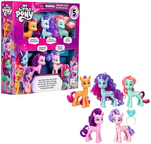 My Little Pony Toys, Make Your Mark Collection Set, 5 Pony Figures, 3-Inch Dolls