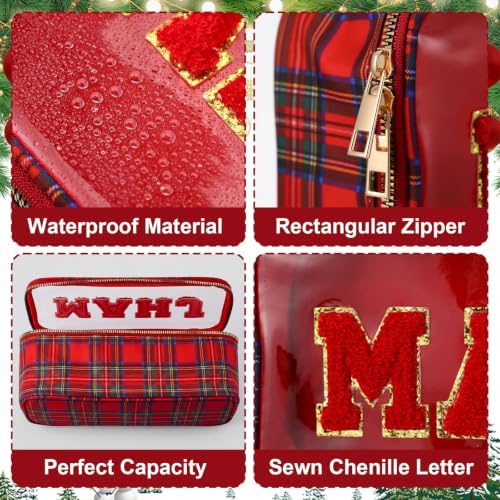 Mahjong Bag American Mahjong Case Waterproof, Red Green, Mahj