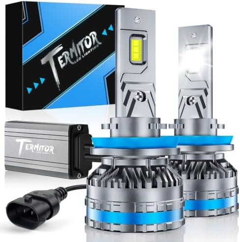 Termitor H11 Light Bulbs, 110,000LM 6500K Cool White H8 H9 Bulbs