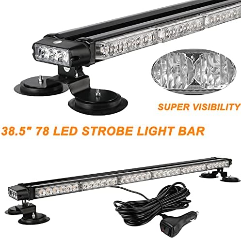 ASPL 38.5" 78 LED Strobe Light Bar Double Side Flashing