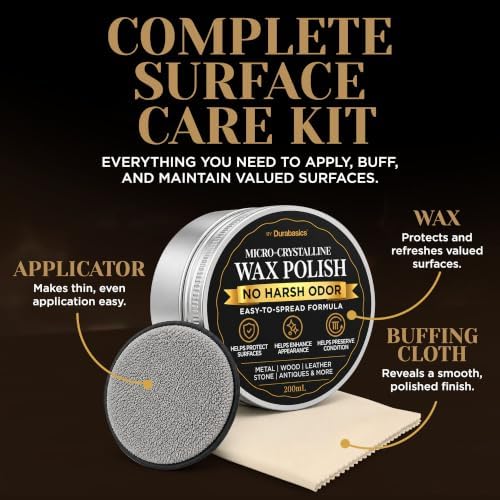 Durabasics Microcrystalline Wax Polish, 6.8 fl oz (200 mL)
