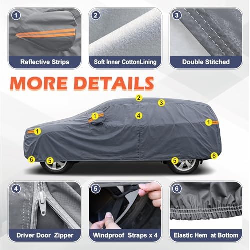 Coverlex All-Weather Car Cover Custom Fit for Honda CRV 1997-2026