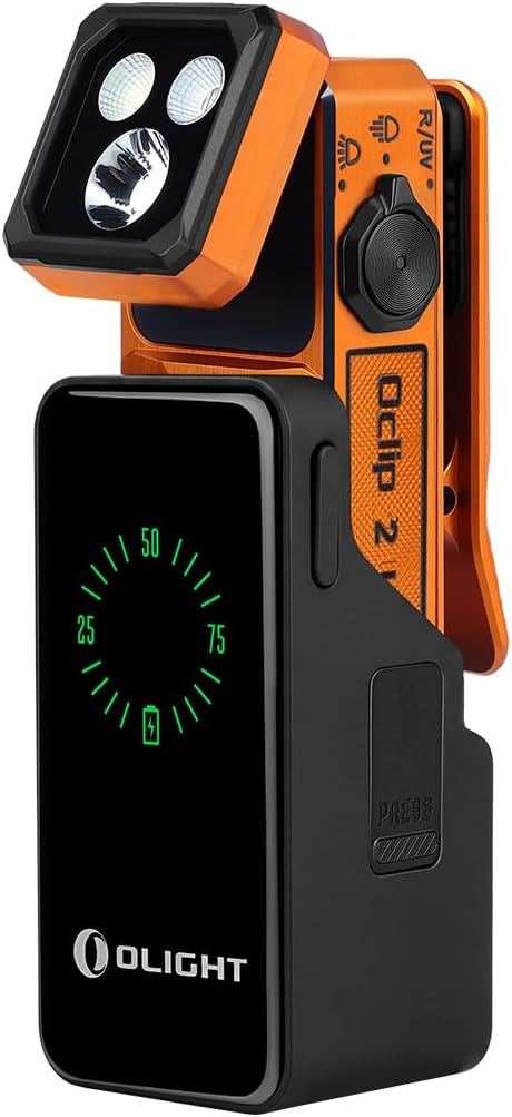 OLIGHT Oclip 2 Ultra Premium Rechargeable EDC Clip Light With Charging Dock