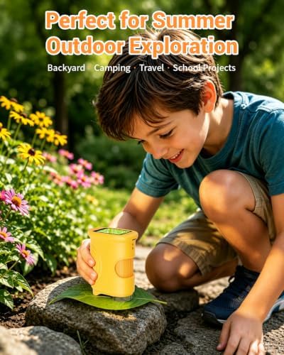 1000X Digital Handheld Microscope for Kids Portable Outdoor Toys & Gifts