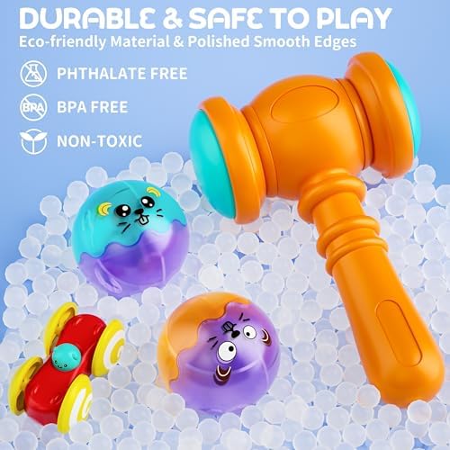 2-in-1 Ball Drop & Car Ramp Race Track Montessori Toy for Toddlers Ages 1-5