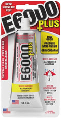 Eclectic Products inc. E6000 Plus Multi-purpose Clear Glue, Waterproof