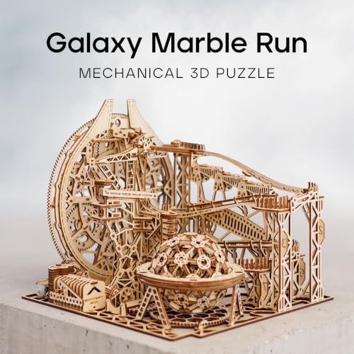 Wood Trick Galaxy Wooden Marble Run 3D Wooden Puzzles for Adults to Build